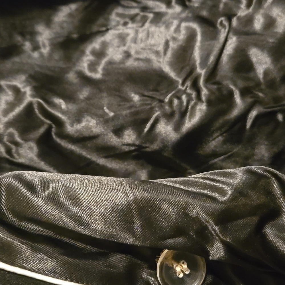 Pink Envelope Black Pea Coat - Picture 3 of 3
